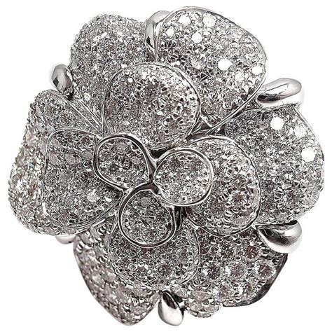 chanel camelia ring 5 carat|chanel camelia diamond ring.